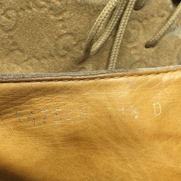 Men's Gucci GG Monogram Lace Up Chukka Boots Shoe Size 11.5 UK/12 US Beige Suede - Picture 10 of 10
